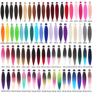 Предварительно растянутые синтетические волосы длиной 26 дюймов для наращивания косы фиолетовые волосы для вечеринки костюм для Хэллоуина Косплей - Product Image 5