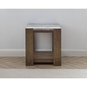 DB Libby Brown <b>Sintered</b> <b>Stone</b> Nightstand Elegant End Table - Product Image 3