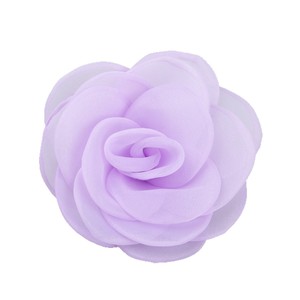 Accessoires floraux en mousseline de soie 10 cm, fleurs en tissu faites à la main pour cheveux, vêtements, chaussures, sacs, motif camélia Printemps 2025 - Product Image 5