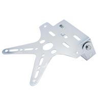 Accessoires de modification pour motos et véhicules électriques : support de plaque d'immatriculation avec support réglable et mobile