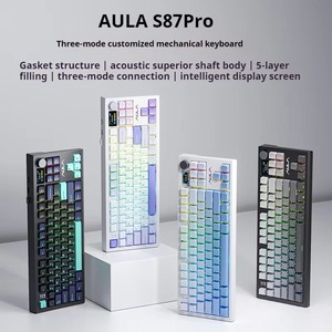 NOUVEAU <span class=keywords><strong>Clavier</strong></span> de jeu sans fil Bluetooth AULA S87 Series, <span class=keywords><strong>clavier</strong></span> de jeu RGB tri-mode, <span class=keywords><strong>clavier</strong></span> de jeu programmable à commutation à chaud - Product Image 3