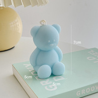 3d Bär Serie erhöhte handgeformte Aromatherapie-Kerze niedliche handgemachte duftende Kerze Raumdekoration Heimdekoration Kerze