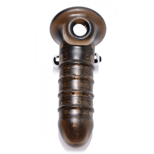 Manchon vibrant pour pénis, jouet sexuel, manchon pour dildo, anneau vibrant pour pénis, extension de pénis réutilisable avec stimulateur clitoridien pour hommes adultes - Product Image 2