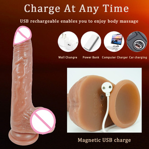 Vibratore Telecomandato in <span class=keywords><strong>Silicone</strong></span> Morbido, Dildo Riscaldante, Giocattolo Sessuale per Donne, Materiale in <span class=keywords><strong>Silicone</strong></span> Liquido - Product Image 5