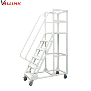 Kho thép an toàn di động cán làm việc nền tảng thang với tay vịn - Product Image 3
