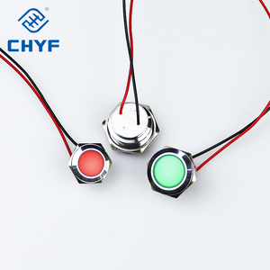 Chyf không thấm nước IP65 6mm 8mm 10mm 12mm 3-9V thép không gỉ dẫn ánh sáng chỉ báo tín hiệu dẫn ánh sáng với vít chân - Product Image 3