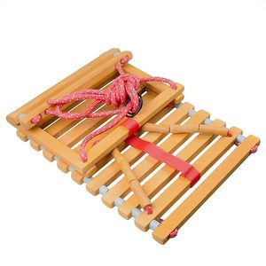Ensemble balançoire jouet en bois intérieur/extérieur pour bébés et tout-petits balançoire suspendue - Product Image 6