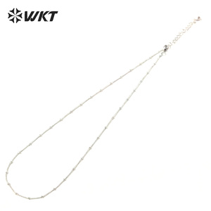 WT-N1062 WKT Atacado Moda <span class=keywords><strong>Design</strong></span> Nova Chegada Moda Real Banhado A Ouro Generoso Colar De Latão Cadeia - Product Image 5