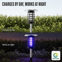 Lampe Solaire Anti-Moustiques de Jardin 16cm Étanche IP65 de Haute Qualité, Vente en Gros Directe Usine