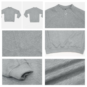 Pullover da uomo con collo alto a quarto di Zip tuta da ginnastica Set di pantaloncini Casual manica lunga completo <span class=keywords><strong>2</strong></span> pezzi tuta sportiva da Jogging - Product Image 5