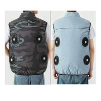 Chaqueta Refrigerante Unisex Personalizada con 4 Ventiladores, Resistente al Calor, Protección Solar, Transpirable, con Aire Acondicionado, Ropa de Trabajo de Verano