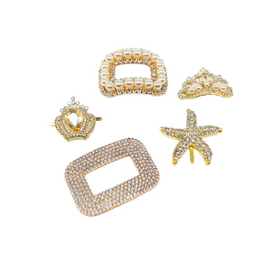 Modische Goldplattierte Strass-Schnallen für Taschen und Kleidung, Schuhschnallen in Verschiedenen Größen zur Dekoration von Kleidung und Geschenken - Product Image 2