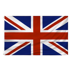 Hot bán 3 * 5ft 100D Polyester bay Cờ biểu ngữ ngoài trời tất cả các nước cờ quốc gia có tính năng UK - Product Image 1