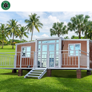 บ้านคอนเทนเนอร์โครงสร้างเหล็กที่ดีที่สุด ขนาด 20 ฟุต 40 ฟุต 3 ห้องนอน บ้านคอนเทนเนอร์พับได้ขยายได้สุดหรู - Product Image 1