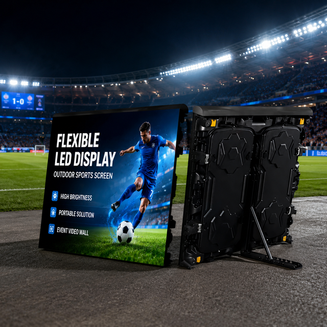 Factory Wholesale Large Flexible Led Video Wall for Stadium Outdoor Sports Event Portable Led Display Screen