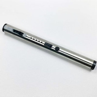 Lampe torche tactique rechargeable à logo personnalisé, haute luminosité, super brillante, petite, pour l'autodéfense, LED promotionnelle, lumière blanche, marque DRM