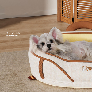 Home Essentials Eco-Friendly <strong>Dog</strong> <strong>Bed</strong> Safe Secure Removable Plush Solid Pattern Modern Style for Outdoor Use - Product Image 5