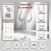 Verres à vin et verres à champagne en gros, verre en cristal sans plomb, gobelet de Bourgogne pour mariage