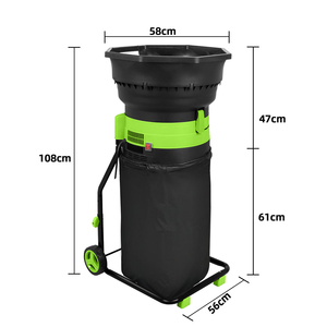 Vertak 1800W 16:1 Rasio Pencacahan Mesin Penghancur Daun Listrik Tanpa Pisau Mobile Daya Tinggi untuk Sampah Kebun dan Halaman Kompos - Product Image 3