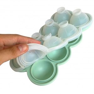 Moule à glaçons en silicone 8 cavités, antiadhésif, sans BPA, facile à nettoyer, idéal pour les cocktails, le café et plus encore, qualité alimentaire, pour congélateur et cuisine - Product Image 4
