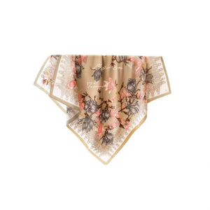 Foulard Quadrato Floreale 70x70cm Stampato, Accessorio Moda Donna - Product Image 1