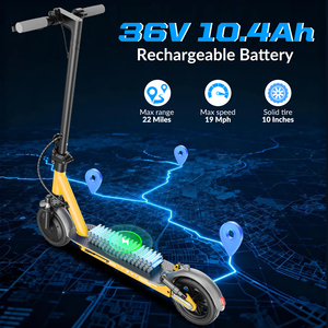 Monopattino Elettrico da Città con Controllo App, Motore 350W, Batteria 36V 10.5Ah, Pneumatici da 10 Pollici e Doppio Sistema di Frenatura - Disponibile da Magazzini EU/USA - Product Image 3