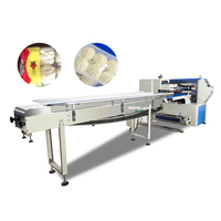 Prix bas ce automatique petit gaz azote affleurant remplissage oreiller flux horizontal wrap pack snack machine d'emballage pour récipient alimentaire