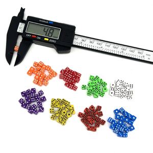 Juego de Dados Personalizados de Alta Calidad, Coloridos, Cubo D6 de Seis Caras, Esquinas Cuadradas, 5mm, Mini Dados para Juegos de Rol - Product Image 1
