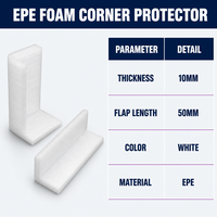 Plaque de mousse EPE rigide pour emballage, résistante à l'humidité, absorbant les chocs, coussin de protection pour meubles, emballage express, protection cadeau