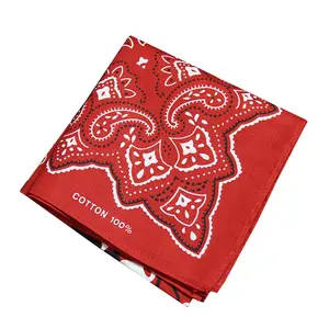 Wholesale manufacturer multipurpose oem customizable made neck cotton square bandana