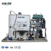 Machine à glace en pâte de sel d'eau salée ICESTA |   3 tonnes, automatique, économie d'énergie, haute fiabilité, pour bateau de pêche