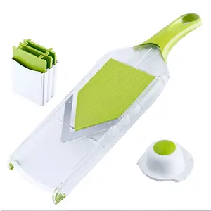 Vier in einer Küche verstellbare Presse Obstreibe Multifunktions-Edelstahl Handheld Magic Slicer Gemüses ch neider