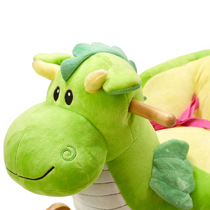 Juguete <span class=keywords><strong>de</strong></span> Peluche para Bebés y Niños, Dinosaurio, Asiento Mecedor <span class=keywords><strong>de</strong></span> Madera para Niños Pequeños - Product Image 2