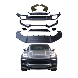 Lèvre avant et lèvre de pare-chocs arrière pour <span class=keywords><strong>Porsche</strong></span> <span class=keywords><strong>Cayenne</strong></span> Coupé 9Y0 9YA 2018-2023 – Kit de modification et amélioration de carrosserie - Product Image 1