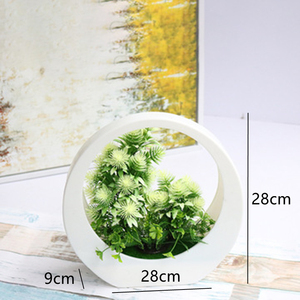Decoración para el Hogar, Plantas Artificiales, Flores de Plástico, Pino, Ciprés y Agujas de Pino, Adornos Decorativos de Escritorio, Bonsái - Product Image 2