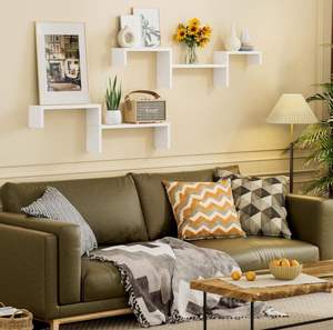 Estantes <span class=keywords><strong>de</strong></span> Pared <span class=keywords><strong>de</strong></span> Madera Multifuncionales a Precio <span class=keywords><strong>de</strong></span> Mayoreo, Juego <span class=keywords><strong>de</strong></span> Estantes Flotantes <span class=keywords><strong>de</strong></span> Madera para Decoración del Hogar - Product Image 4