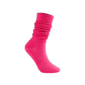 KTD-29172 Solid Cotton Fashion Hot Sale Wholesale Girls Crew Custom Slouch Womens Socks