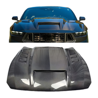 Pour Ford Mustang S650 GT Dark Horse 2024-2025 Capot ventilé en fibre de carbone de style TF de haute qualité, cache-moteur, kit carrosserie