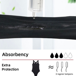 <span class=keywords><strong>Maillot</strong></span> de bain menstruel une pièce personnalisé 4 couches anti-fuite <span class=keywords><strong>pour</strong></span> femme avec doublure étendue, <span class=keywords><strong>maillot</strong></span> de bain sportif – Fabricant - Product Image 4