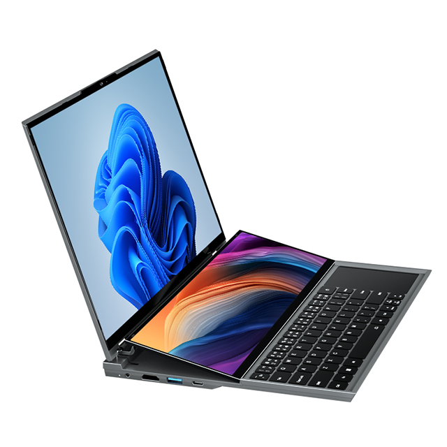 New Dual Screen 15.6" Touch Screen Laptop Core I7 10th Gen Zenbook Duo Business Laptop DDR4 US Plug English Keyboard Camera
