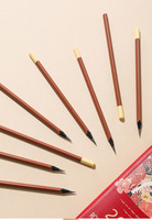 Crayon en bois HB marron classique en forme de barre de chocolat, pré-affûté, pour étudiants, en gros, avec logo personnalisé, fournitures scolaires