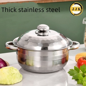 JINQILIN moda paslanmaz çelik gıda güvenliği TENCERE SETİ pişirme çorba süt sıcak tencere tencere tencere güveç - Product Image 3