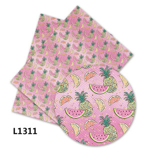 136 Cm * 30 Cm Tùy Chỉnh Chuyên Nghiệp Kem Trái Cây Và Hoa Faux PU Da Cho Headband Làm - Product Image 2