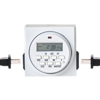 Công Tắc Hẹn Giờ Kỹ Thuật Số Lập Trình 7 Ngày Với 2 Cửa Hàng, FD60 U6, Cho Đèn An Ninh Quạt