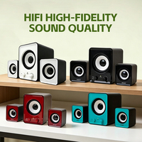 Altavoces USB de Escritorio para Hogar y Oficina, Coloridos, Multimedia, 2.1 Canales, 10W, Mini Altavoces para Juegos y Uso con Computadora, Venta al Por Mayor