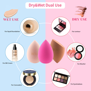 BEILI 4 Cái Mềm Makeup <span class=keywords><strong>Sponge</strong></span> Puff Trứng Đen Hồng Màu <span class=keywords><strong>Sponge</strong></span> <span class=keywords><strong>Make</strong></span> <span class=keywords><strong>Up</strong></span> Brush Biểu Tượng Tùy Chỉnh Phụ Kiện Làm Đẹp Bán Buôn - Product Image 6