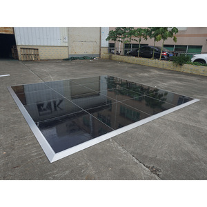 Interlocking plywood flooring <b>portable</b> high gloss dance floor for banquet - Product Image 5