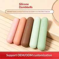 Barre d'haltères en silicone et acier inoxydable Vinique Fitness de qualité supérieure pour la salle de sport à domicile, équipement de fitness, poids doux antidérapants pour la main, yoga