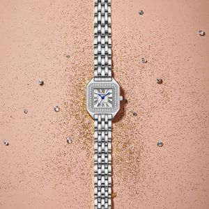 Montre pour femme Rebirth <span class=keywords><strong>2021</strong></span>, cadran carré de forme élégante, aiguilles lumineuses, fonctionnelle, bracelet en acier inoxydable, style romain - Product Image 5