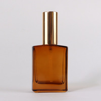 HKH Promotion Exceptionnelle – Flacon Pulvérisateur Carré en Verre Ambré Personnalisé OEM 30ml 50ml 100ml pour Huile de Parfum – Emballage Cosmétique en Gros